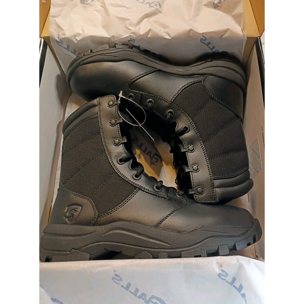 Galls 8" Duty Work Boots Mens 8M Black Leather Soft Toe Tactical FX068